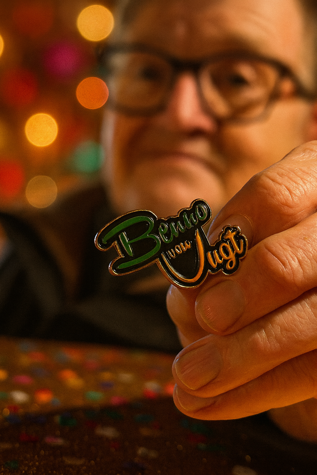 Benno van Vugt pin Groen Oranje