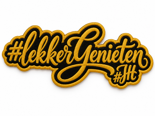Officieel Lekker Genieten embleem - Jesse Hoeré