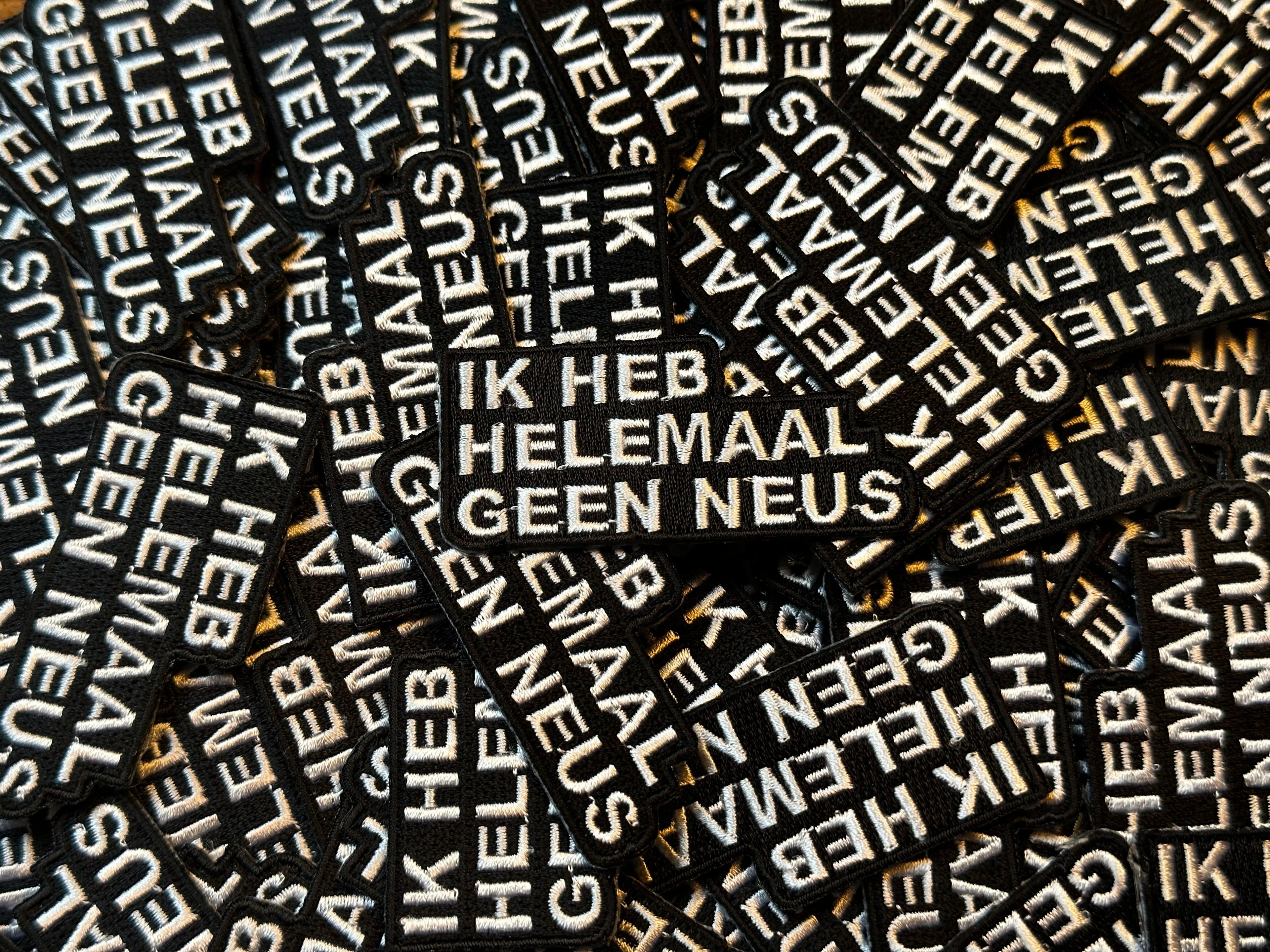 IK HEB HELEMAAL GEEN NEUS!