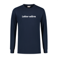 T-shirt "Lekker Wèèrm" lange mouw