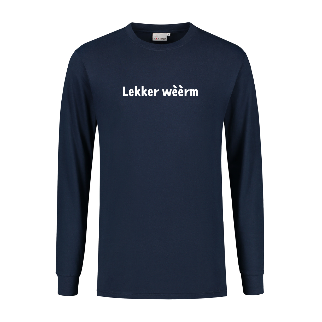 T-shirt "Lekker Wèèrm" lange mouw
