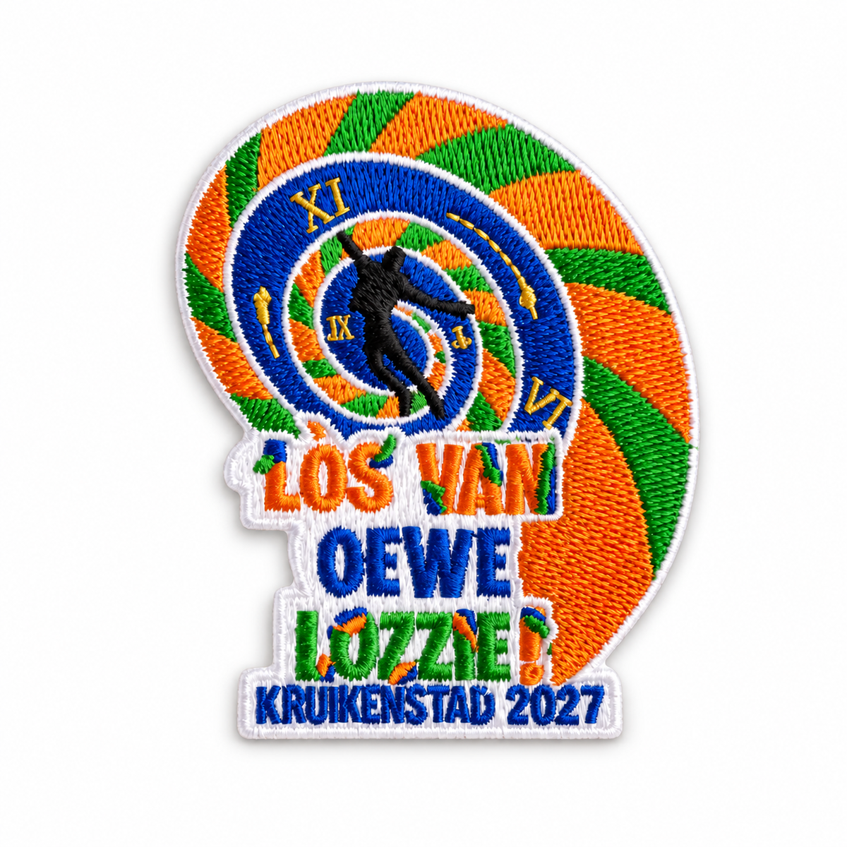 Het Officiële Groen-Oranje Jaarmotto-embleem 2027