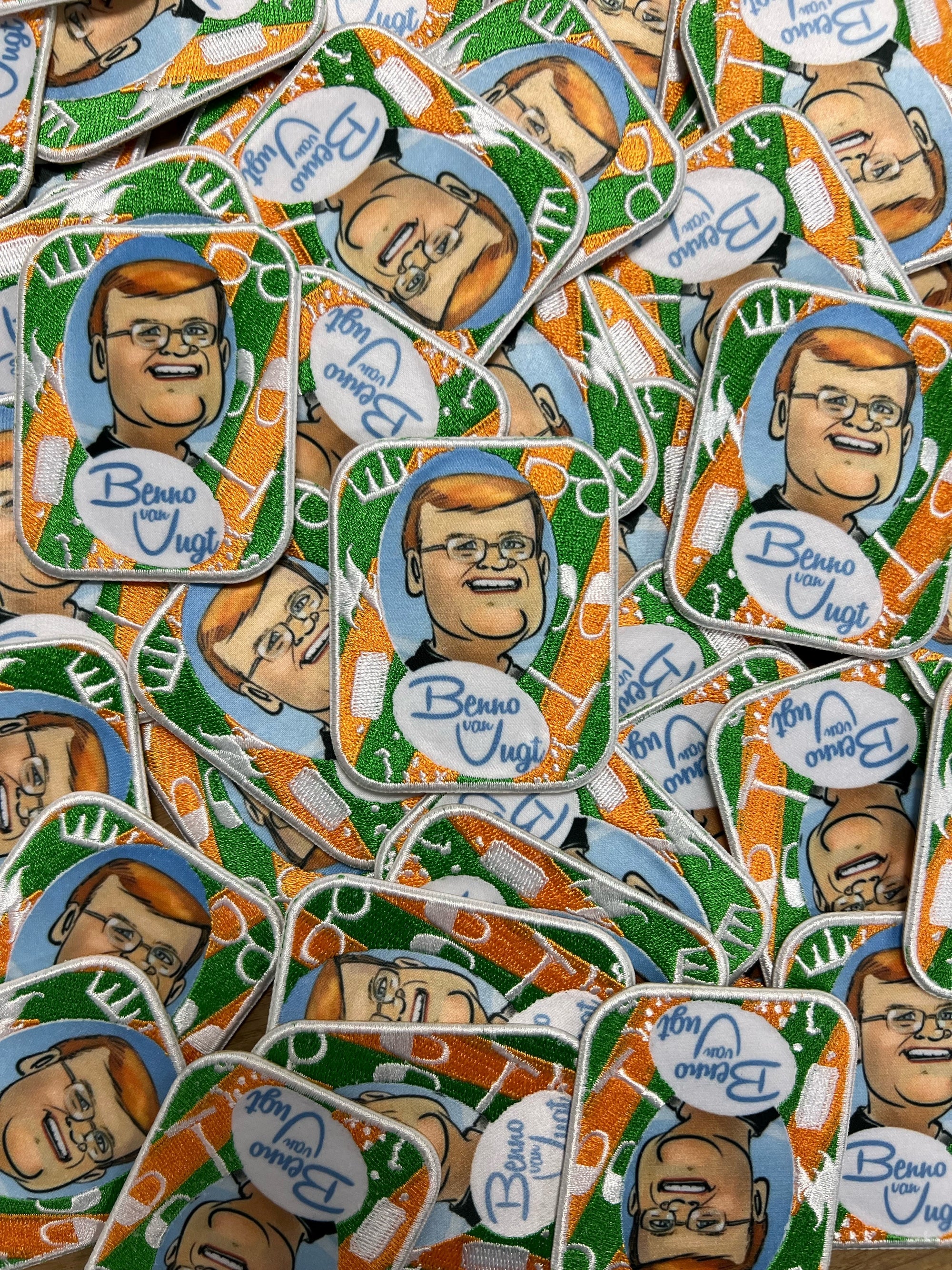 Benno van Vugt "Hitjes-Badge" Gruun-Oranje