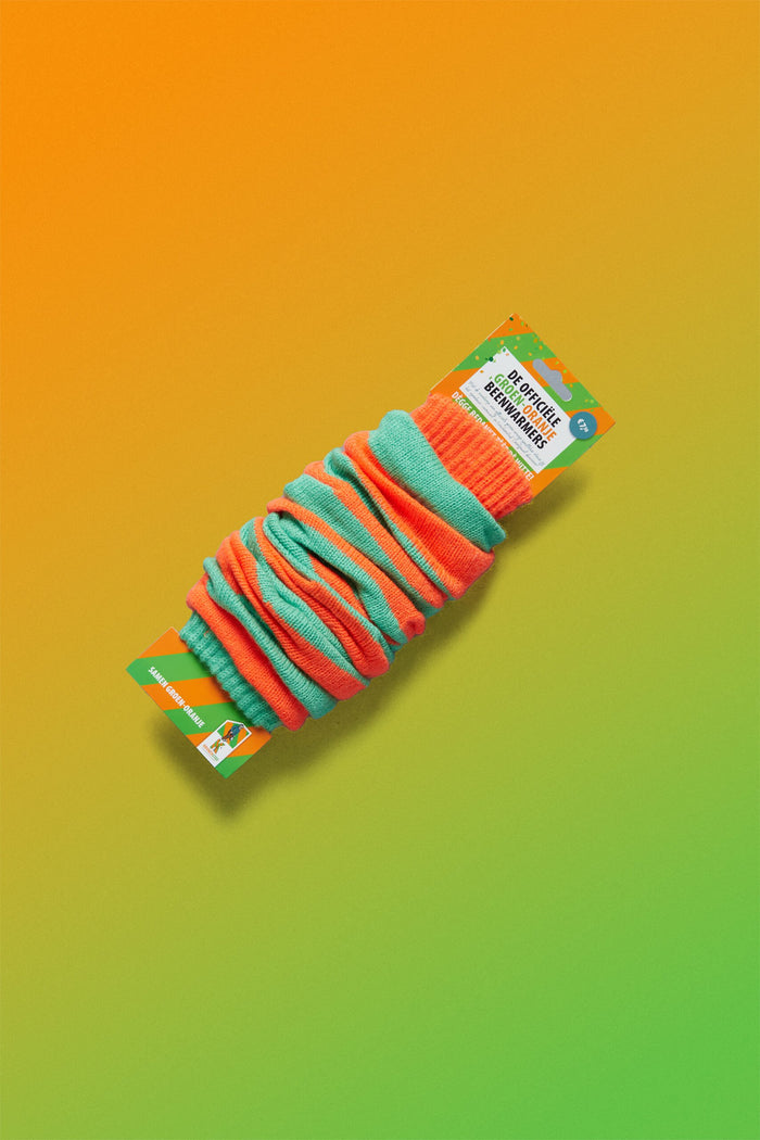 De officiele Groen- Oranje Beenwarmers