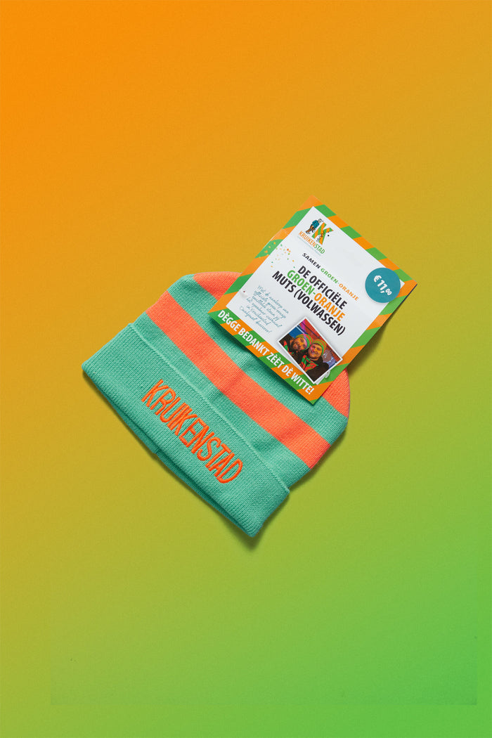 De Officiële Groen-Oranje Muts Volwassene