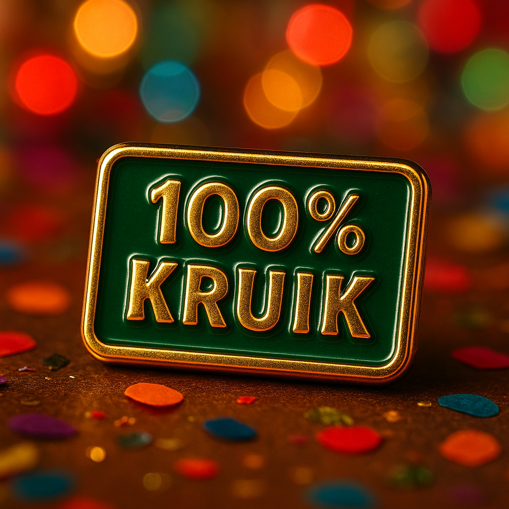 100% kruik pin
