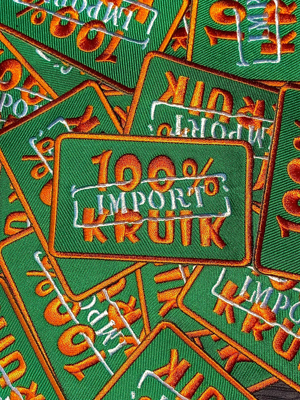 100% kruik Import badge