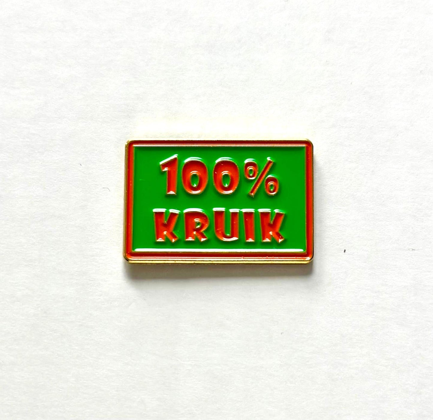 100% kruik pin