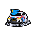 Carnavalsembleem: Taxibedrijf De Blauwe Pet