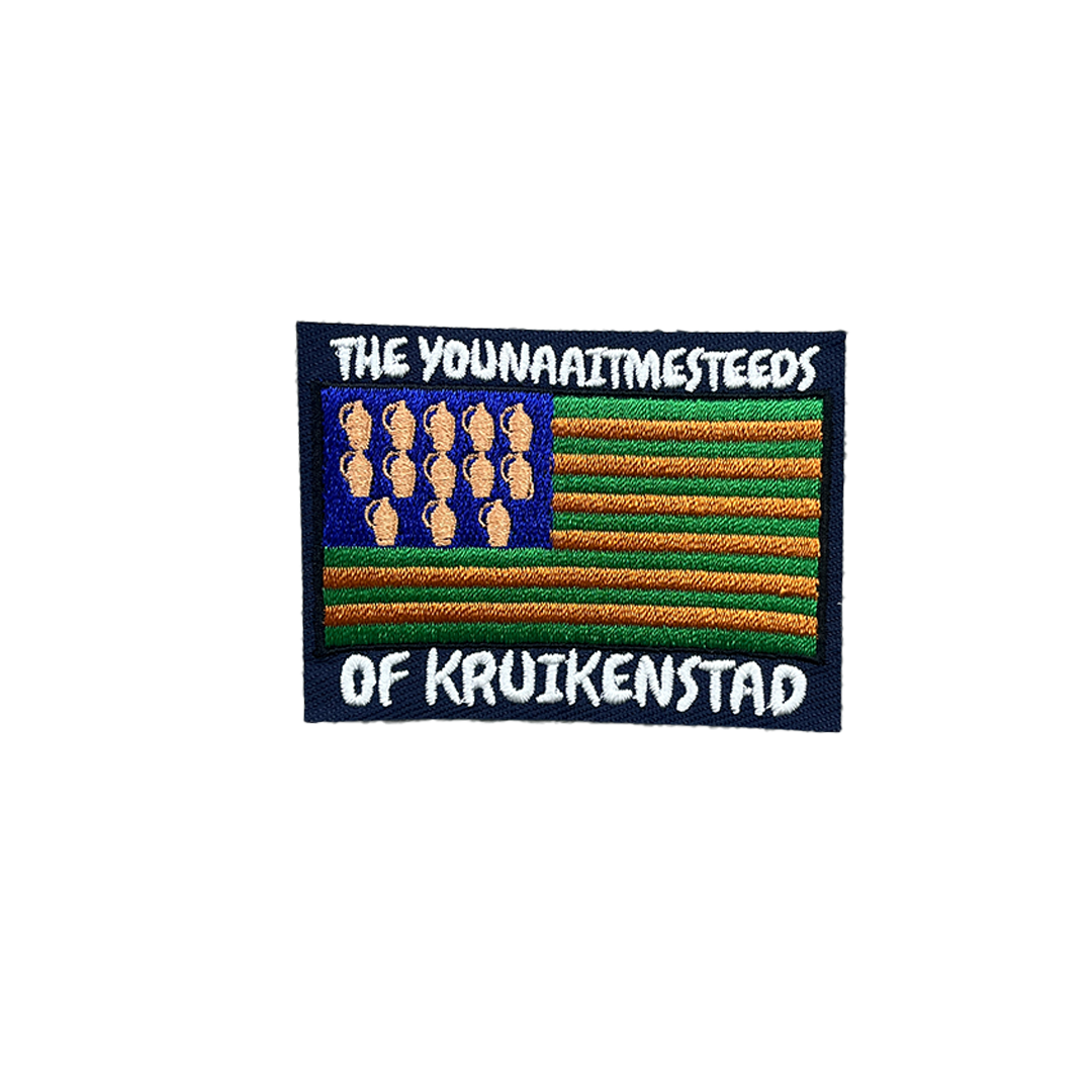 Carnavalsembleem: TheYouNaaitMeSteeds of Kruikenstad